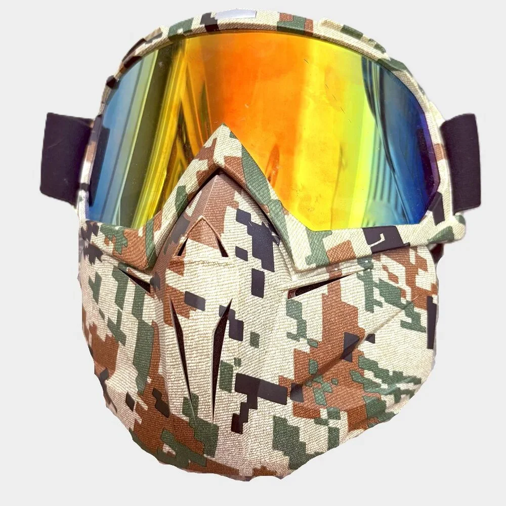 Full Face Mask / Goggles with Detachable Mask